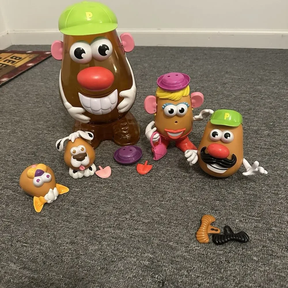 Mr. Potato Head Super Spud Large Storage Container with Mr & Mrs Cat Dog Pets